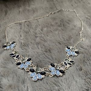 LC Lauren Conrad - blue and silver simple necklace